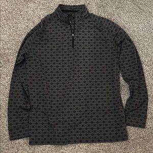 Men's Black Patterned Sweater